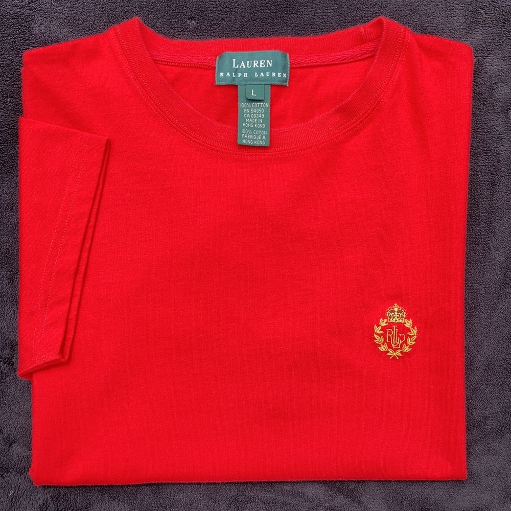 Lauren Ralph Lauren Women Short Sleeve Shirt NWOT!